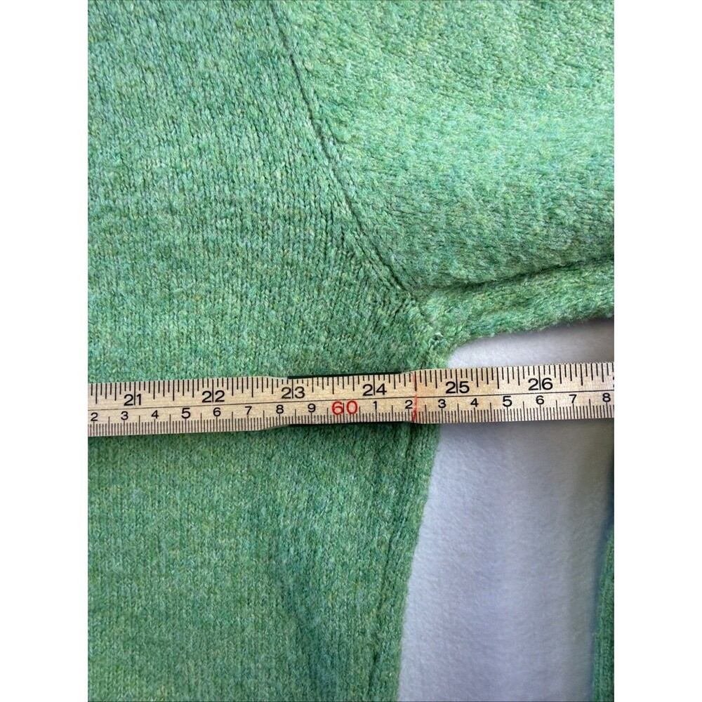 American Eagle Outfitters L Green Long Sleeve Sweater Crew Women Acrylic Blend - Picture 7 of 8